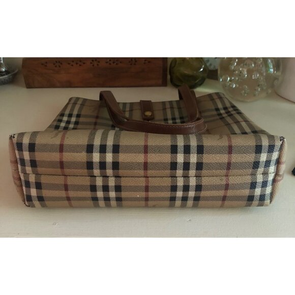 Authentic BURBERRY Vintage Haymarket Check Tote - Picture 10 of 12